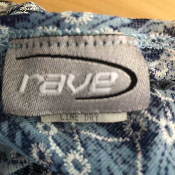 Vintage Y2K Blue Paisley Baby Doll Top - Flare Bell Sleeve Fairy Core Coquette - Picture 10 of 10